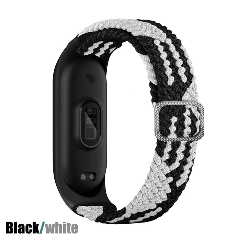 Adjustable Nylon Braided Mi band 3,4,5 and 6 - Wristwatchstraps.co