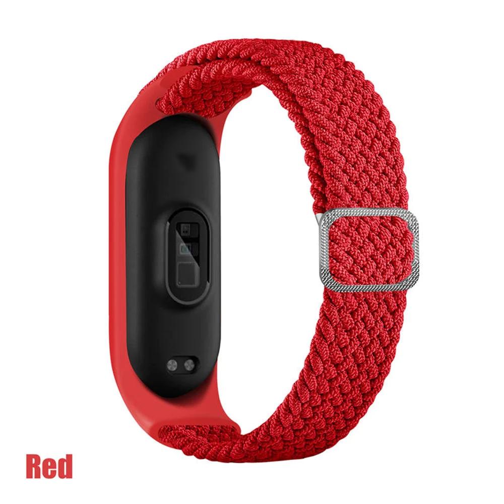 Adjustable Nylon Braided Mi band 3,4,5 and 6 - Wristwatchstraps.co