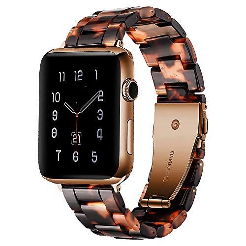 Resin Watch Strap with Stainless Steel Buckle for Apple Watch - Wristwatchstraps.co