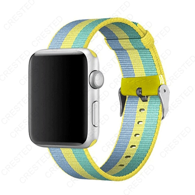 Premium Nylon Replacement Band with buckle for Apple Watch - Wristwatchstraps.co