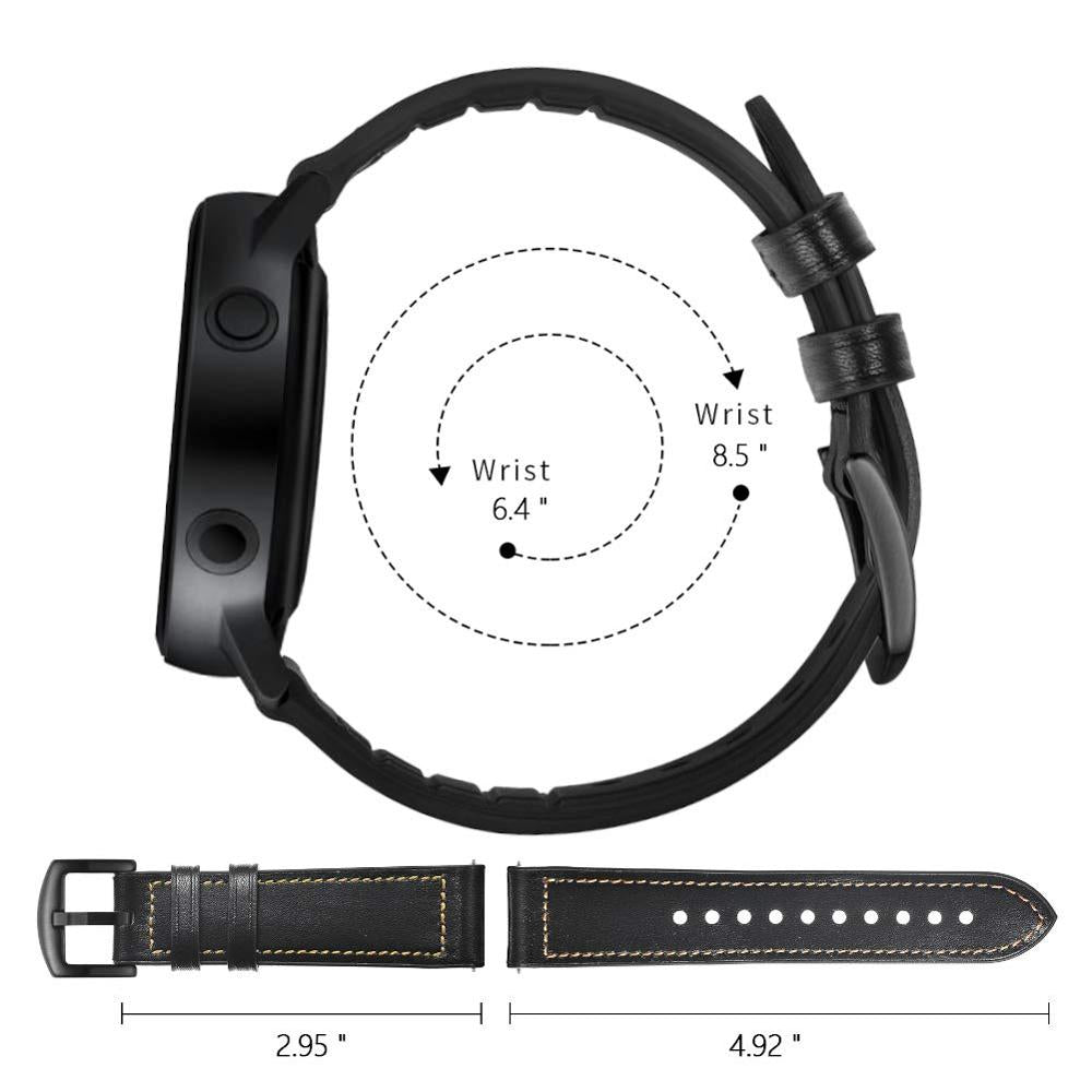 22mm Silicone Strap For Samsung Galaxy, Huawei, Amazfit Watch and Garmin. - Wristwatchstraps.co