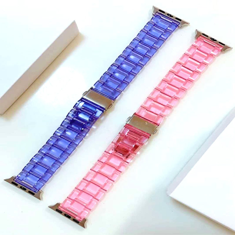Bright Pastel Colored Resin straps for Apple Watch - Wristwatchstraps.co
