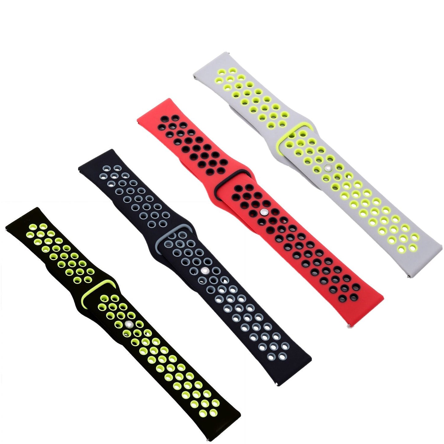 Sport Active Silicone Strap for Samsung Galaxy ,Huawei And Amazfit Watch - Wristwatchstraps.co