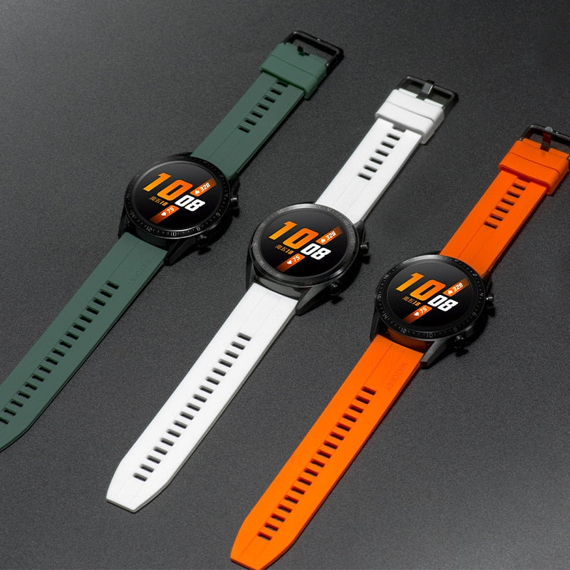 22mm Silicone Strap For Samsung Galaxy Watch - Wristwatchstraps.co