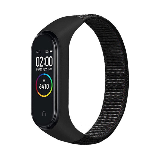 Nylon Sport loop for mi band 3,4 and 5 - Wristwatchstraps.co