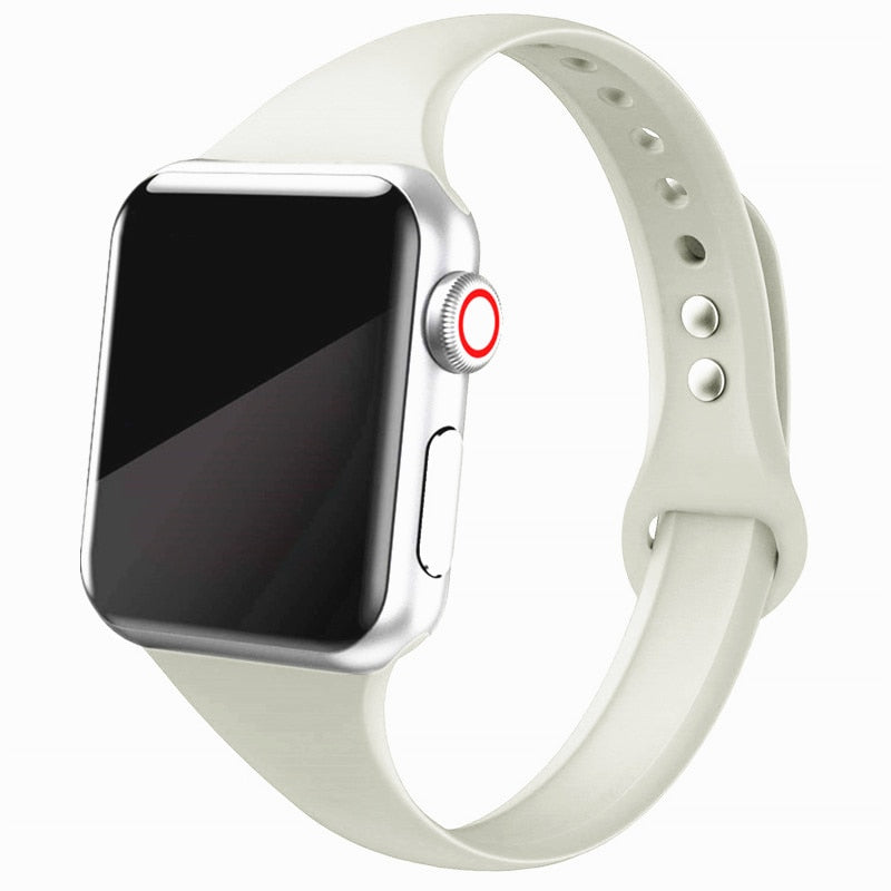 Slim Silicone Strap for Apple watch band - Wristwatchstraps.co