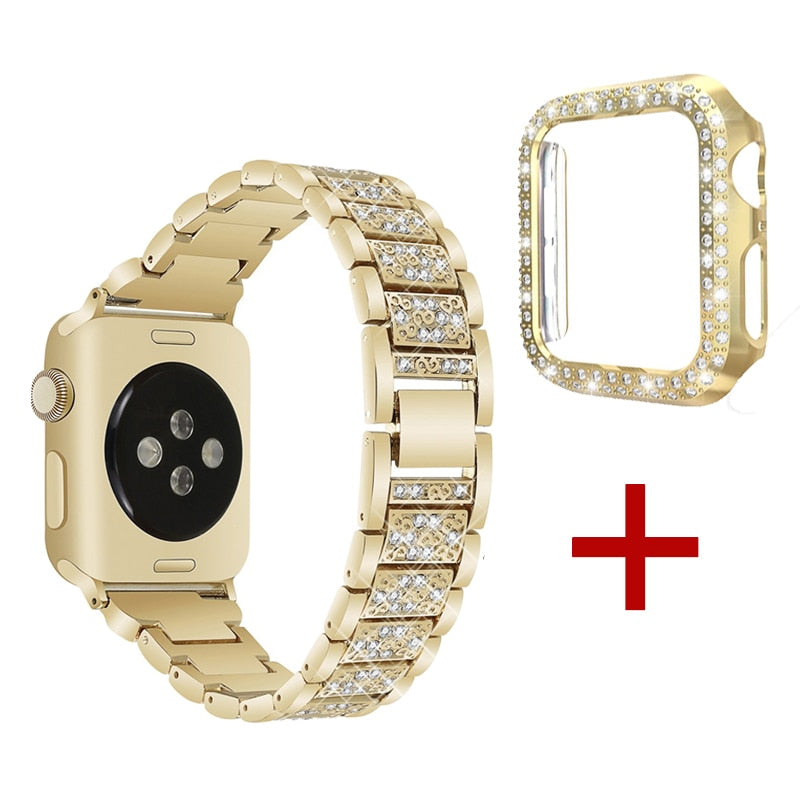 44 mm Apple watch bling lab Diamond bezel case +Apple watch