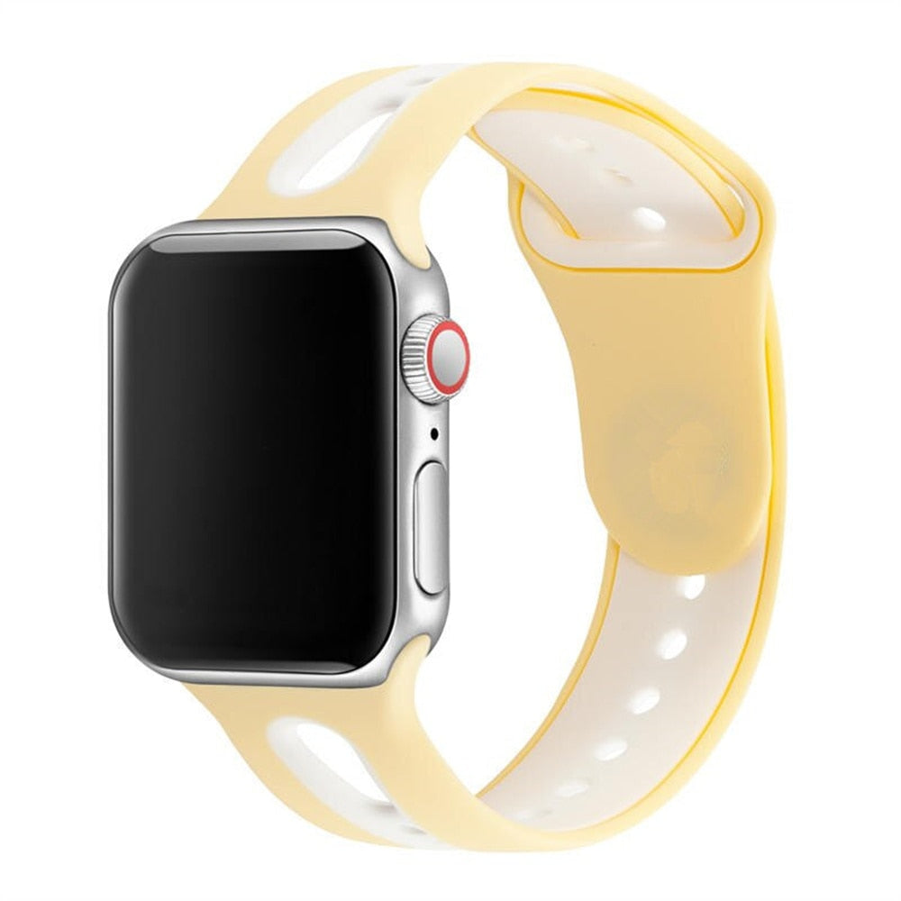 Hole Silicone Strap For Apple Watch - Wristwatchstraps.co