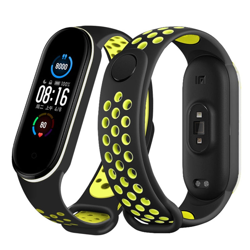 Sport Silicone Strap for Mi band 6, 5, 4, and 3 - Wristwatchstraps.co