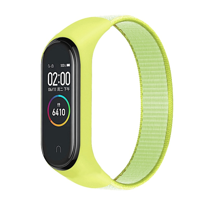 Nylon Sport loop for mi band 3,4 and 5 - Wristwatchstraps.co