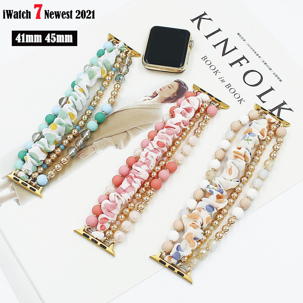 Jewelry Styled Charm Bracelet Strap for Apple Watch - Wristwatchstraps.co