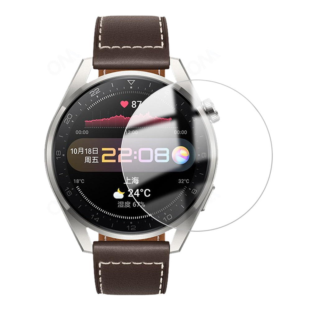 Tempered protective Glass For Huawei Watch 3 Pro 48|46mm - Wristwatchstraps.co