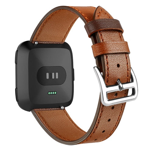 Leather Band for Fitbit Versa - Wristwatchstraps.co