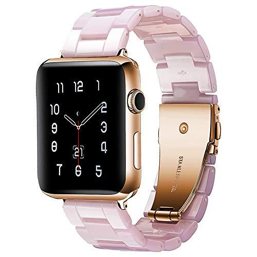 Resin Watch Strap with Stainless Steel Buckle for Apple Watch - Wristwatchstraps.co