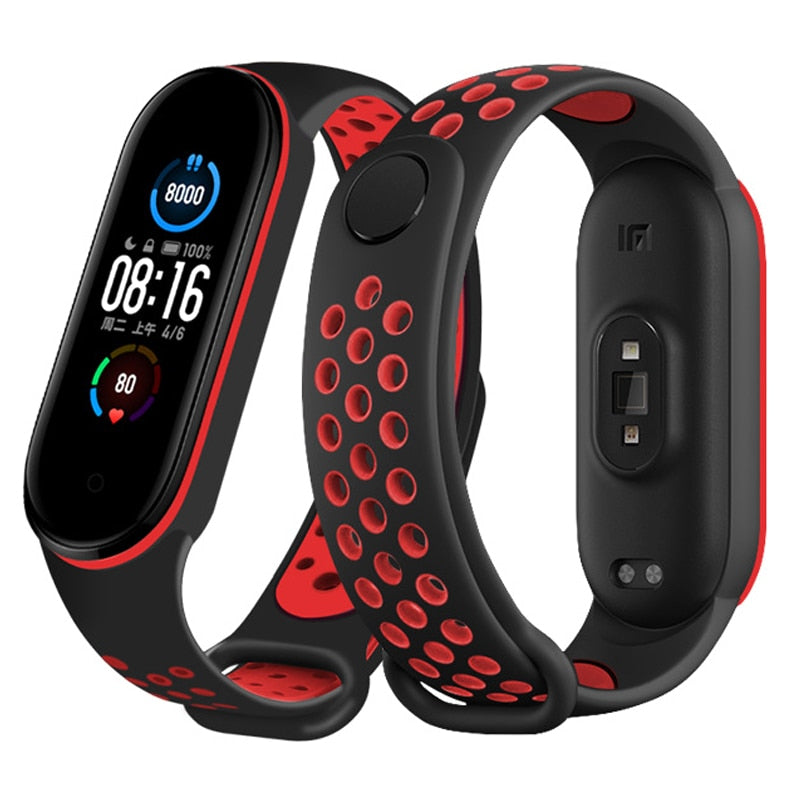 Sport Silicone Strap for Mi band 6, 5, 4, and 3 - Wristwatchstraps.co