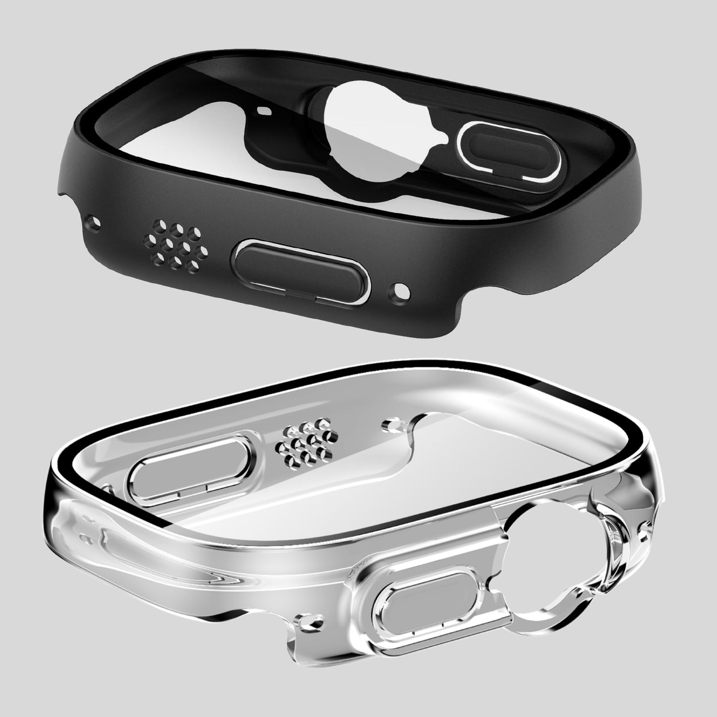 Tempered Glass Case Cover For Apple Watch Ultra 49mm - Wristwatchstraps.co