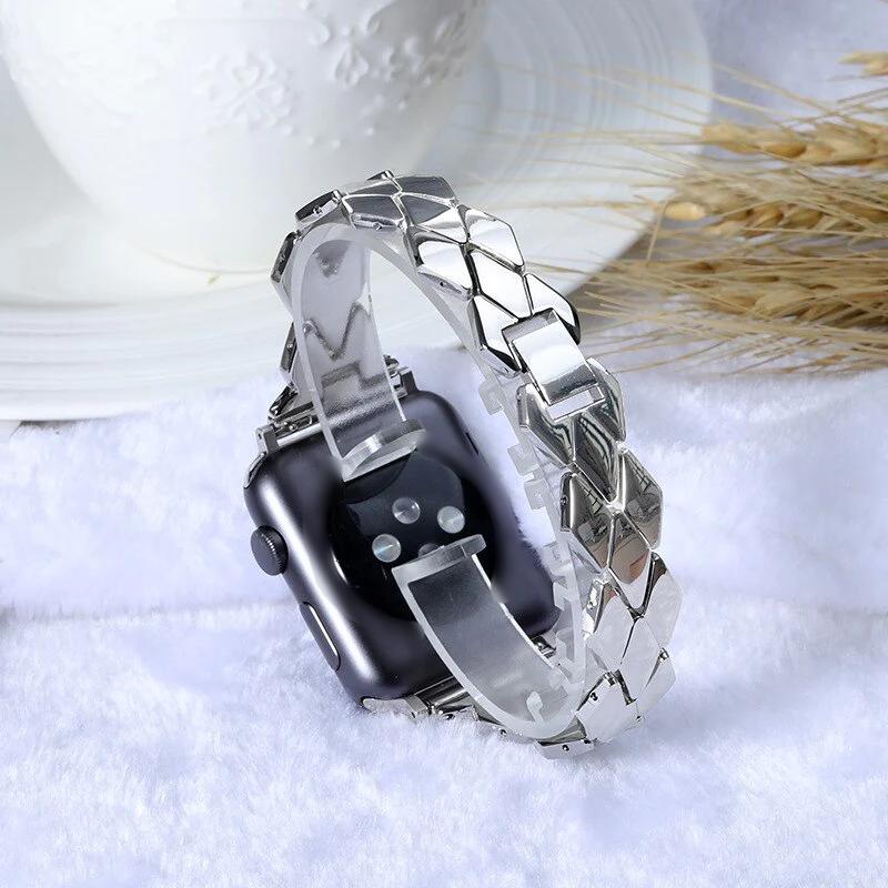 Ladies Stainless Steel Strap for Apple Watch - Wristwatchstraps.co