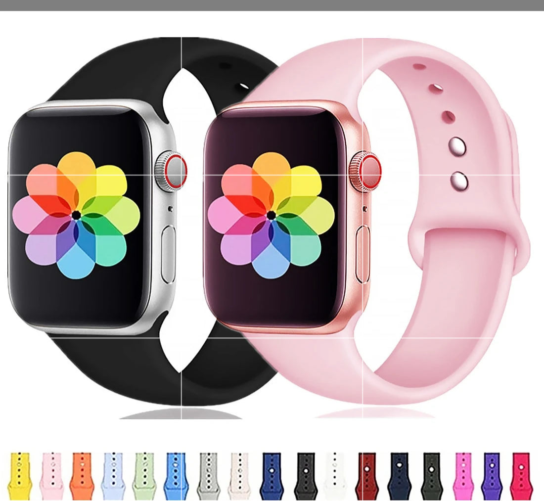 Silicone Strap For Apple Watch - Wrist Watch Straps